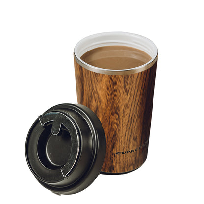 CC-002 330ml Coffee Cup Ceramic Coating-Woodgrain